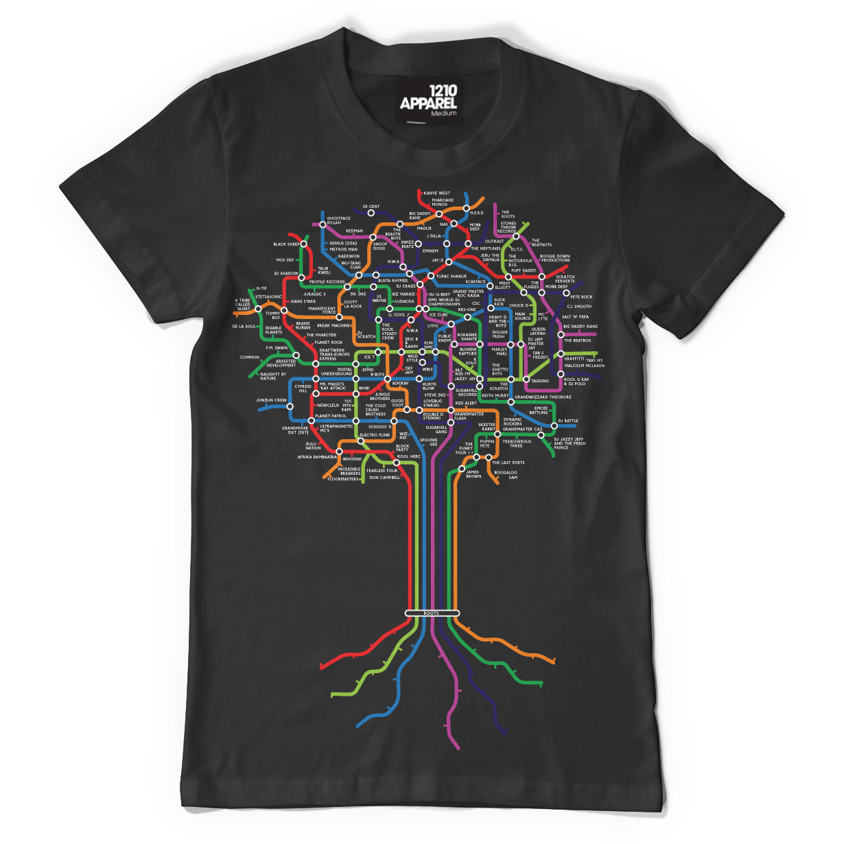 Hip Hop Roots T. Shirt - Black