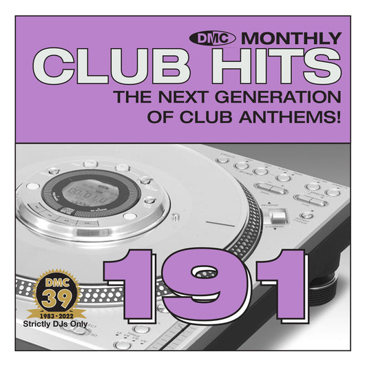CLUB HITS Volume 191 (un-mixed) - mid June 2022 release