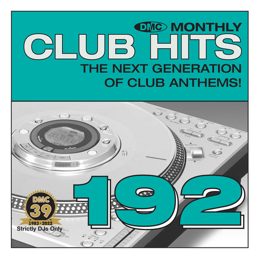 CLUB HITS Volume 192 (un-mixed) - mid July 2022 release