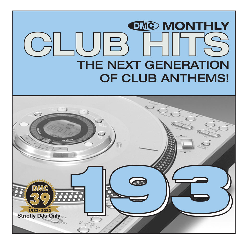 CLUB HITS Volume 193 (un-mixed) - mid August 2022 release