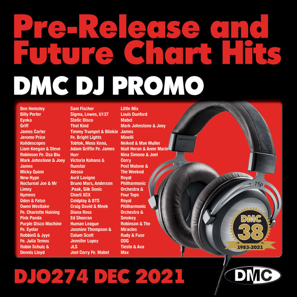 DMC DJ PROMO 274 - December 2021 edition - 2 x CD unmixed