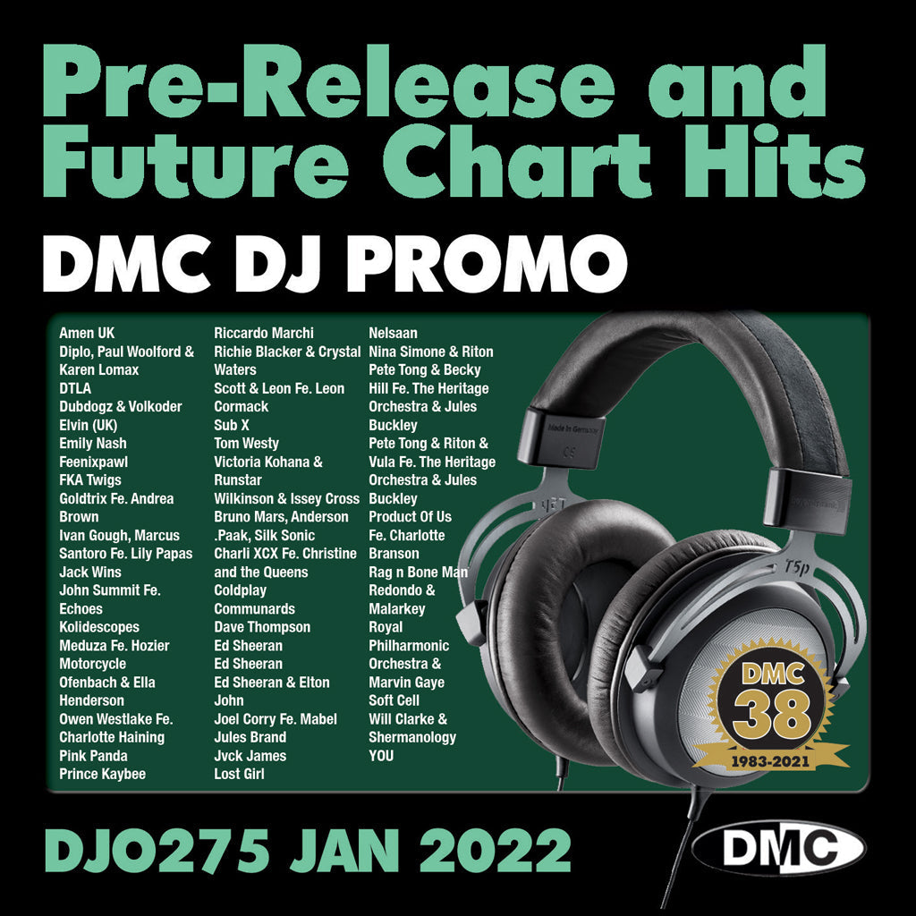 DMC DJ PROMO 275 - (2CD unmixed) - January 2022 new release