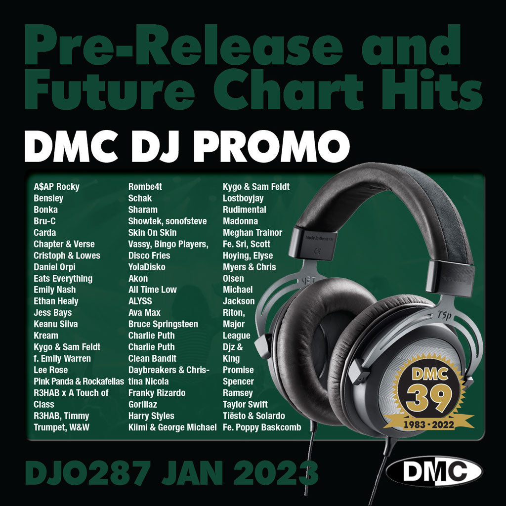 DMC DJ PROMO 287 (2 x CD) - out now January 2023 new release