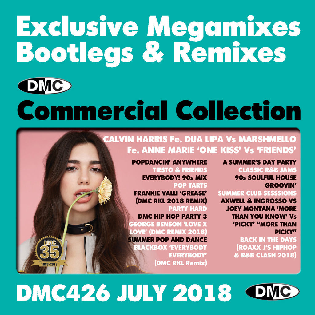 DMC COMMERCIAL COLLECTION 426 - Exclusive Megamixes, Bootlegs & Remixes - July 2018