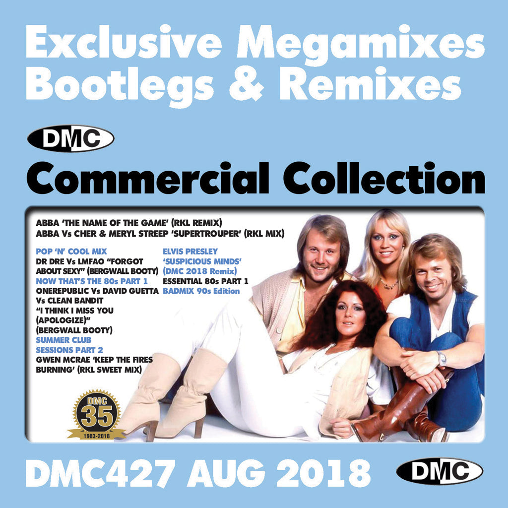 DMC COMMERCIAL COLLECTION 427 - August 2018 - Exclusive Megamixes, Bootlegs & Remixes