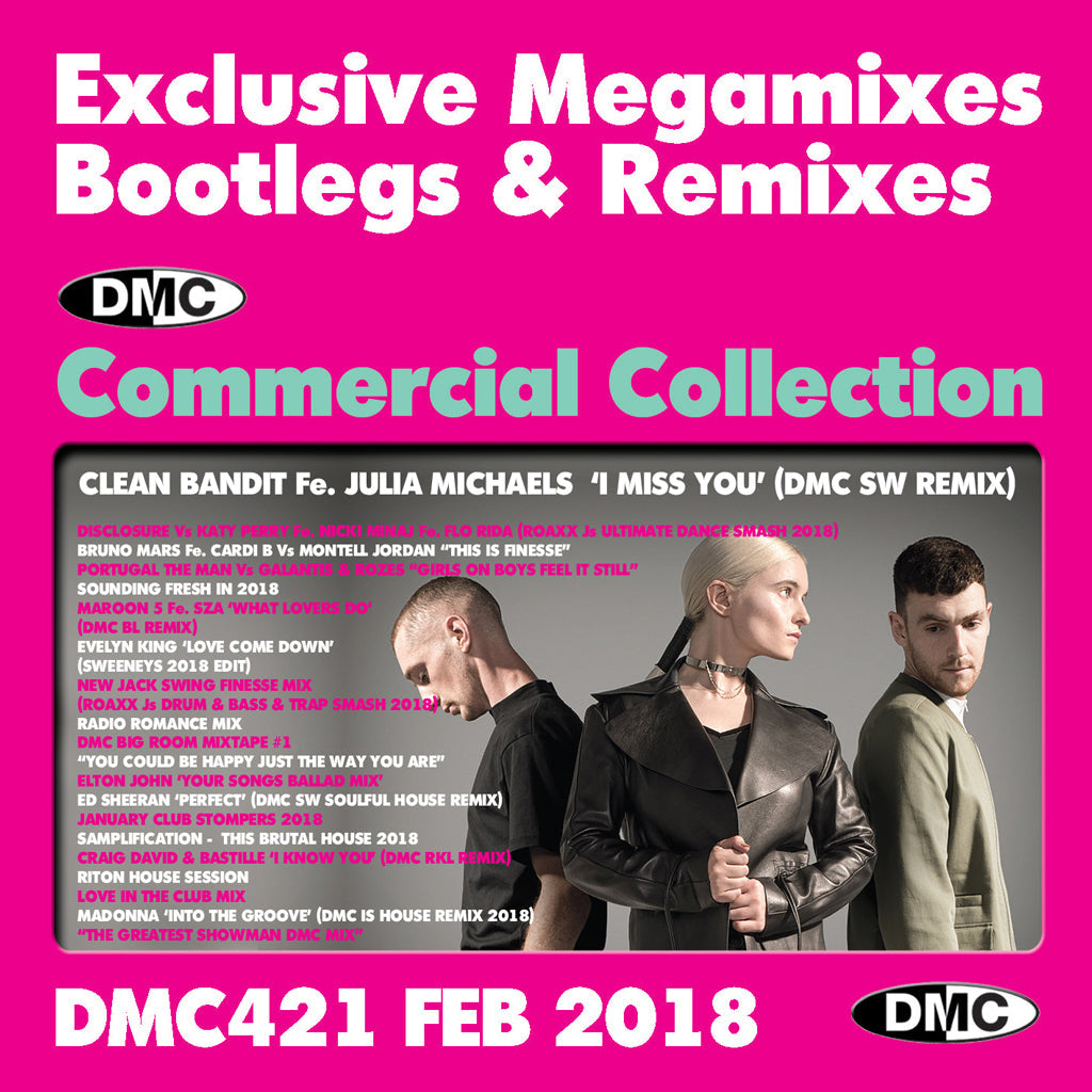 DMC Commercial Collection 421 - February 2018 - Exclusive Megamixes, Bootlegs & Remixes for Professional DJs