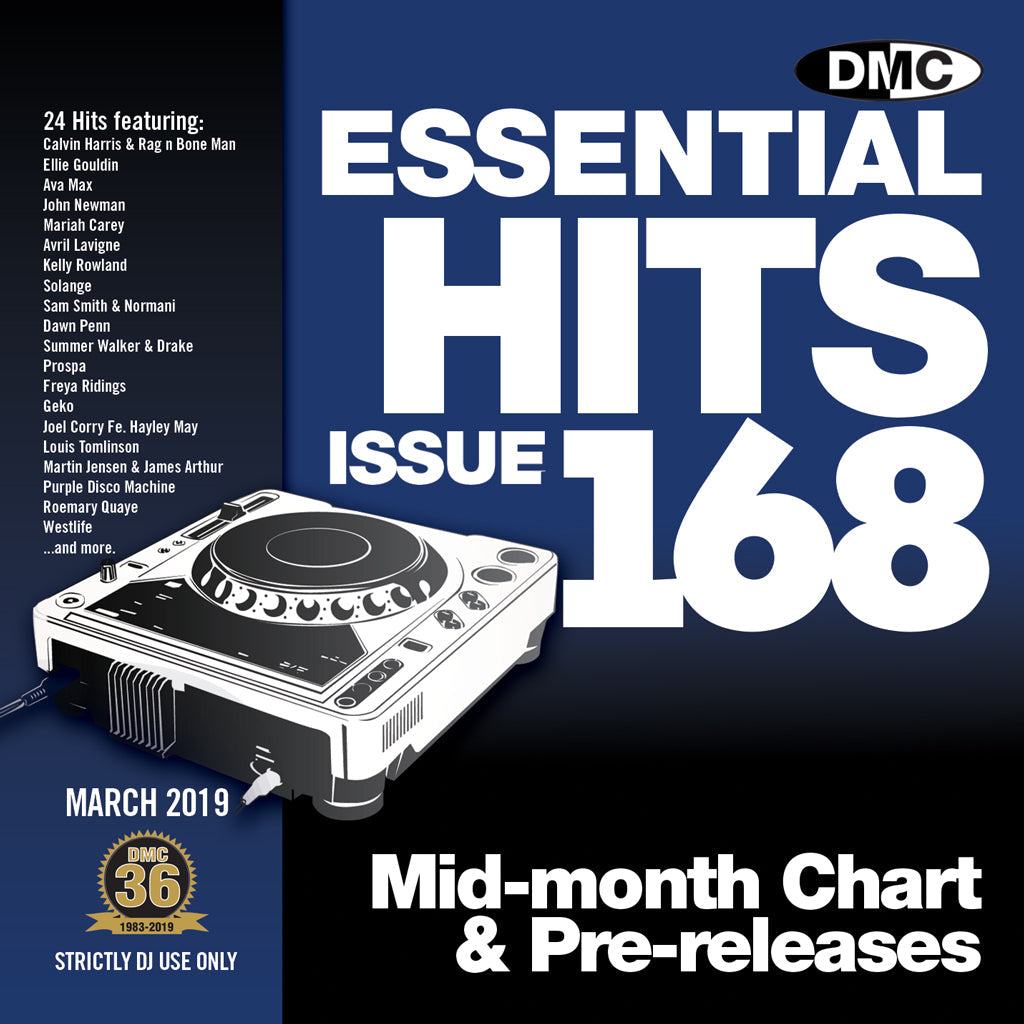 ESSENTIAL HITS 168 (Unmixed) Essential chart & pre-releases for djs