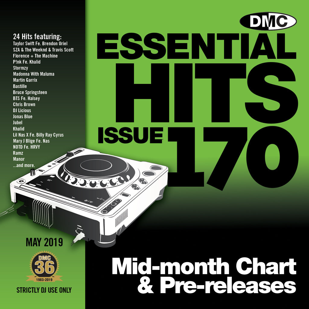 ESSENTIAL HITS 170 - (Unmixed) - Essential chart & pre-releases - May 2019 release