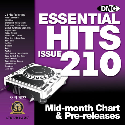 ESSENTIAL HITS 210 (Un-mixed) - September 2022 release