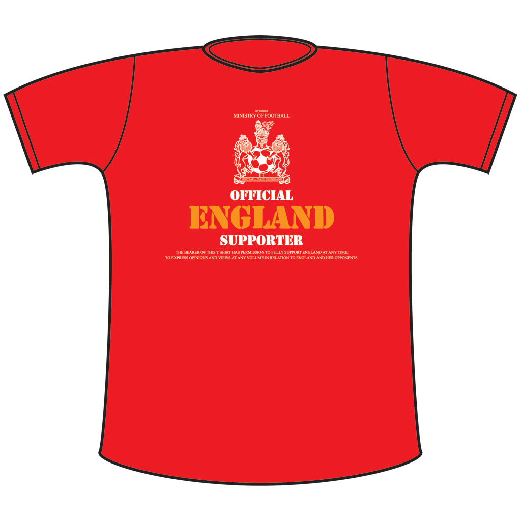 Official England Supporter Classic T. Shirt