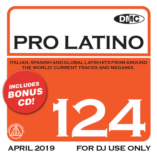 PRO LATINO 124  ITALIAN, SPANISH AND GLOBAL LATIN HITS FROM AROUND THE WORLD!