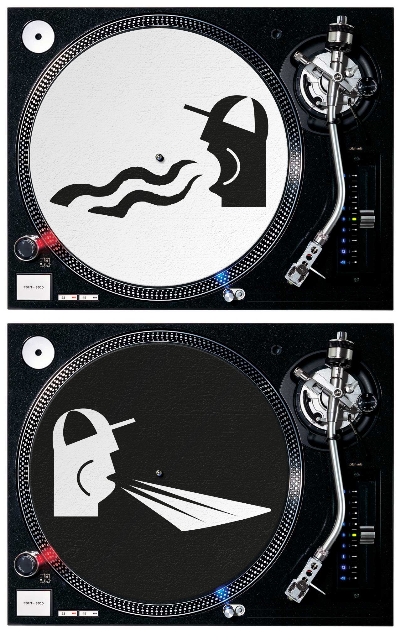 DMC Scream & Shout Slipmats - pair