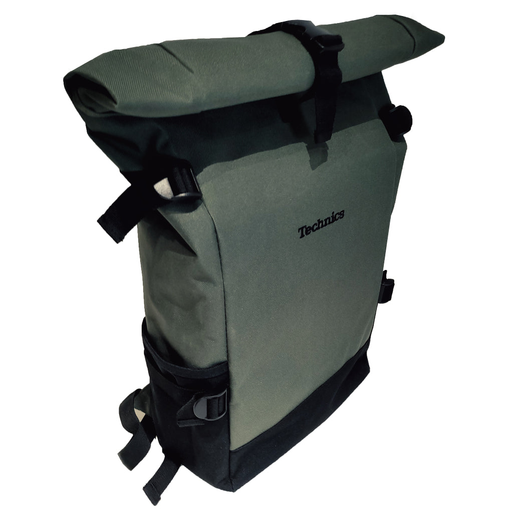 Technics Block Roll-Top Backpack (Olive) - NEW