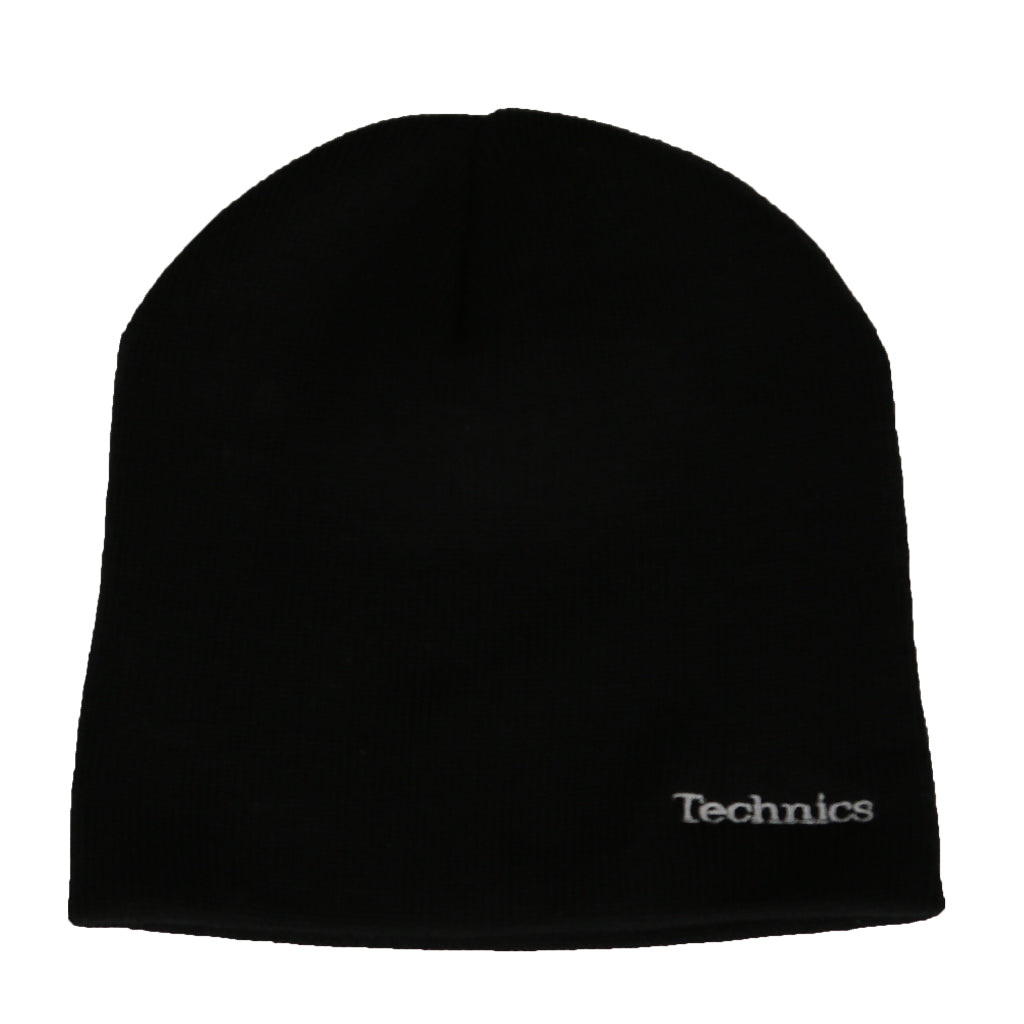 Official Technics Black Beanie Hat With Embroidered Technics Logo