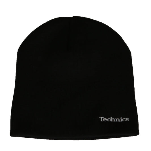 Official Technics Black Beanie Hat With Embroidered Technics Logo