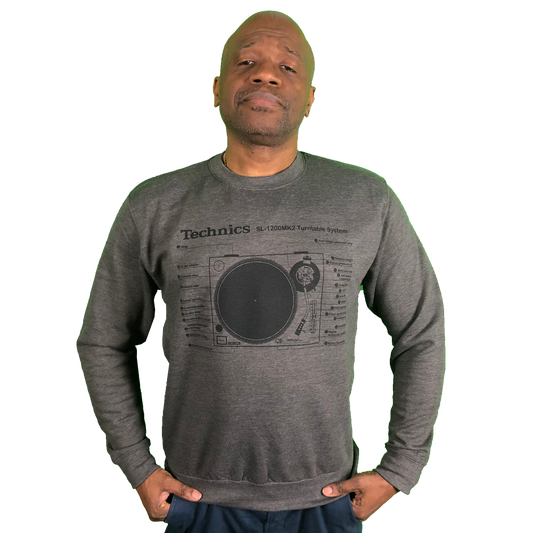 Technics SL-1200MK2 Sweatshirt - Charcoal Grey