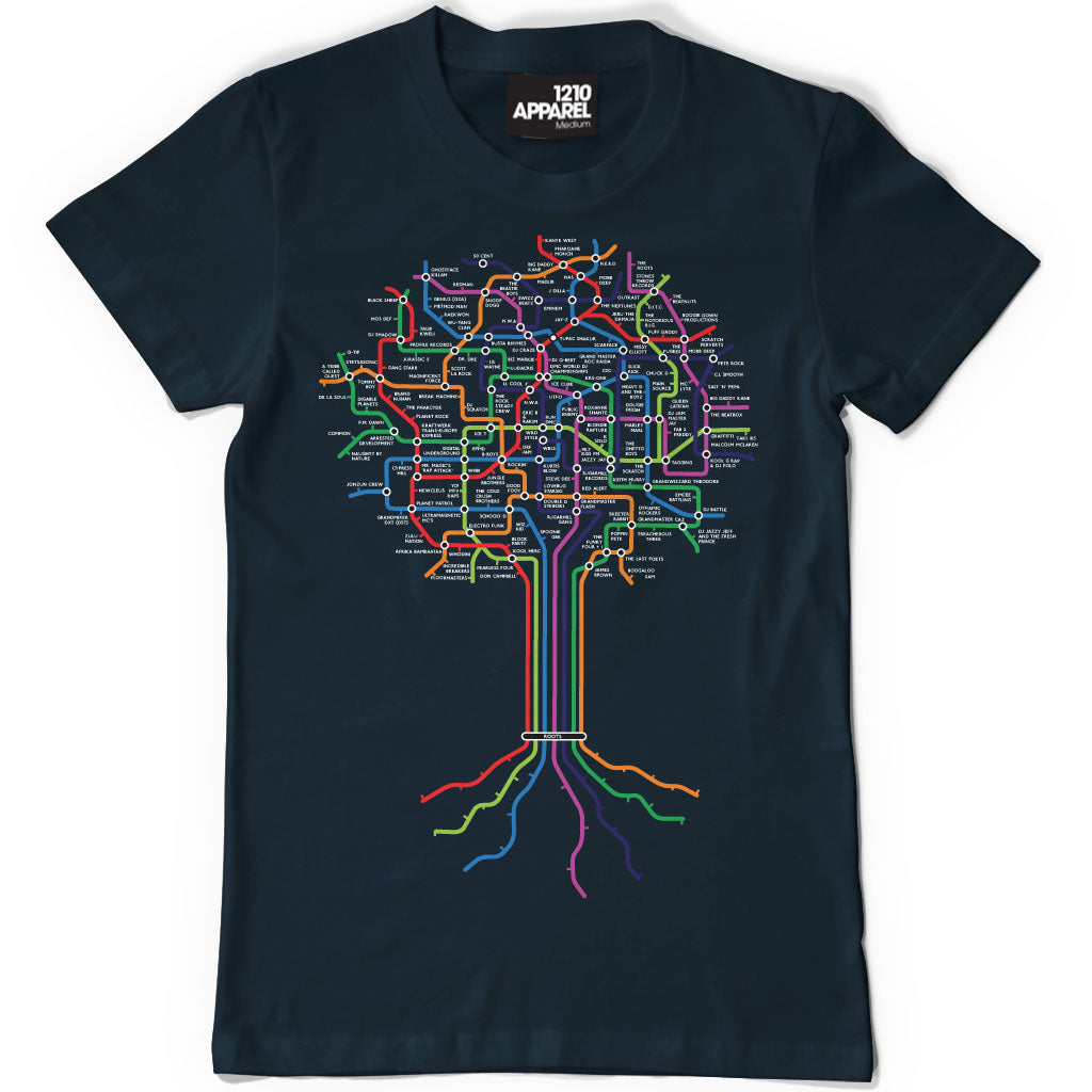 Hip Hop Roots T. Shirt  - Navy