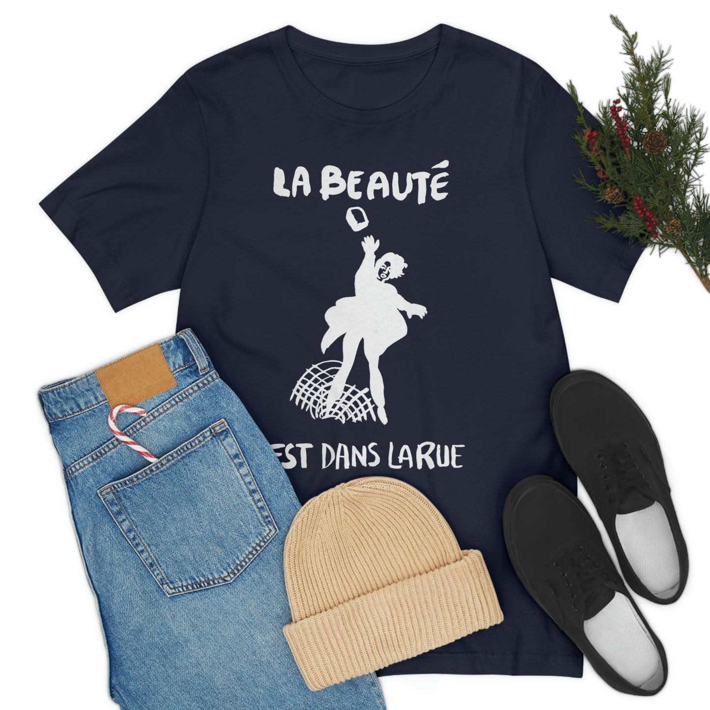 The Beauty Is In The Streets - White Print Tee Shirt