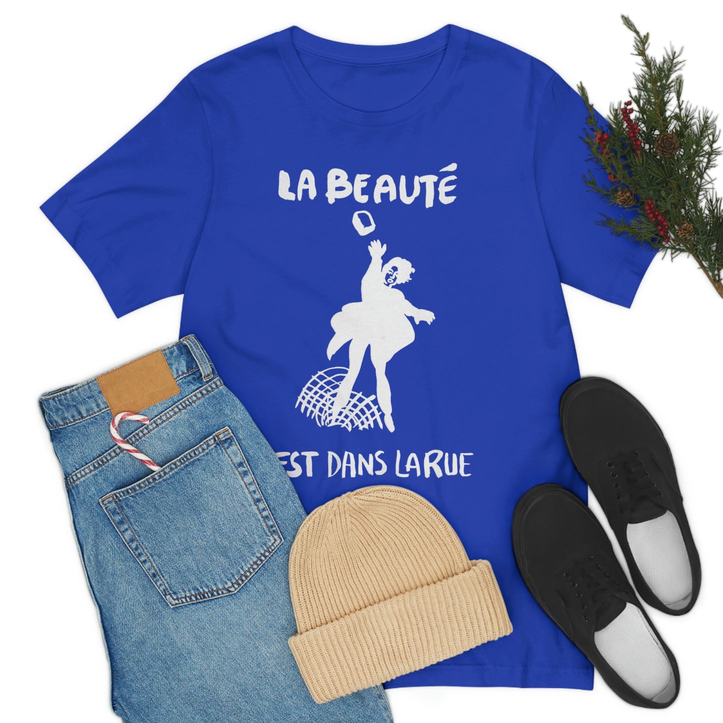 The Beauty Is In The Streets - White Print Tee Shirt