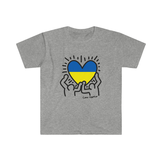 Come Togher for Ukraine - Unisex Softstyle T-Shirt