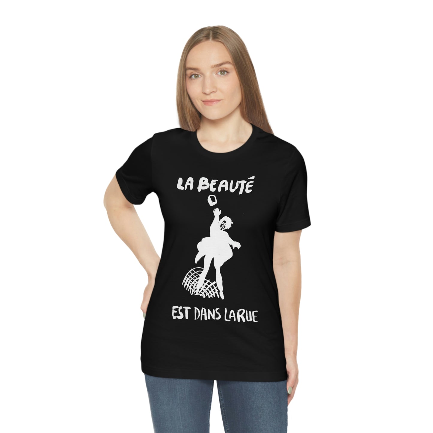 The Beauty Is In The Streets - White Print Tee Shirt