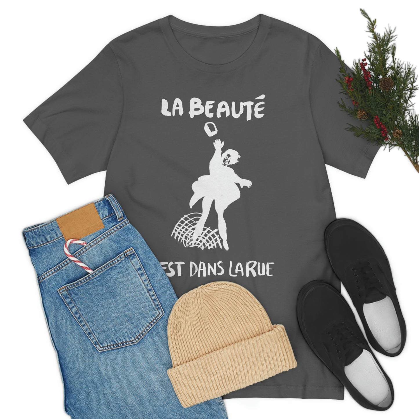 The Beauty Is In The Streets - White Print Tee Shirt