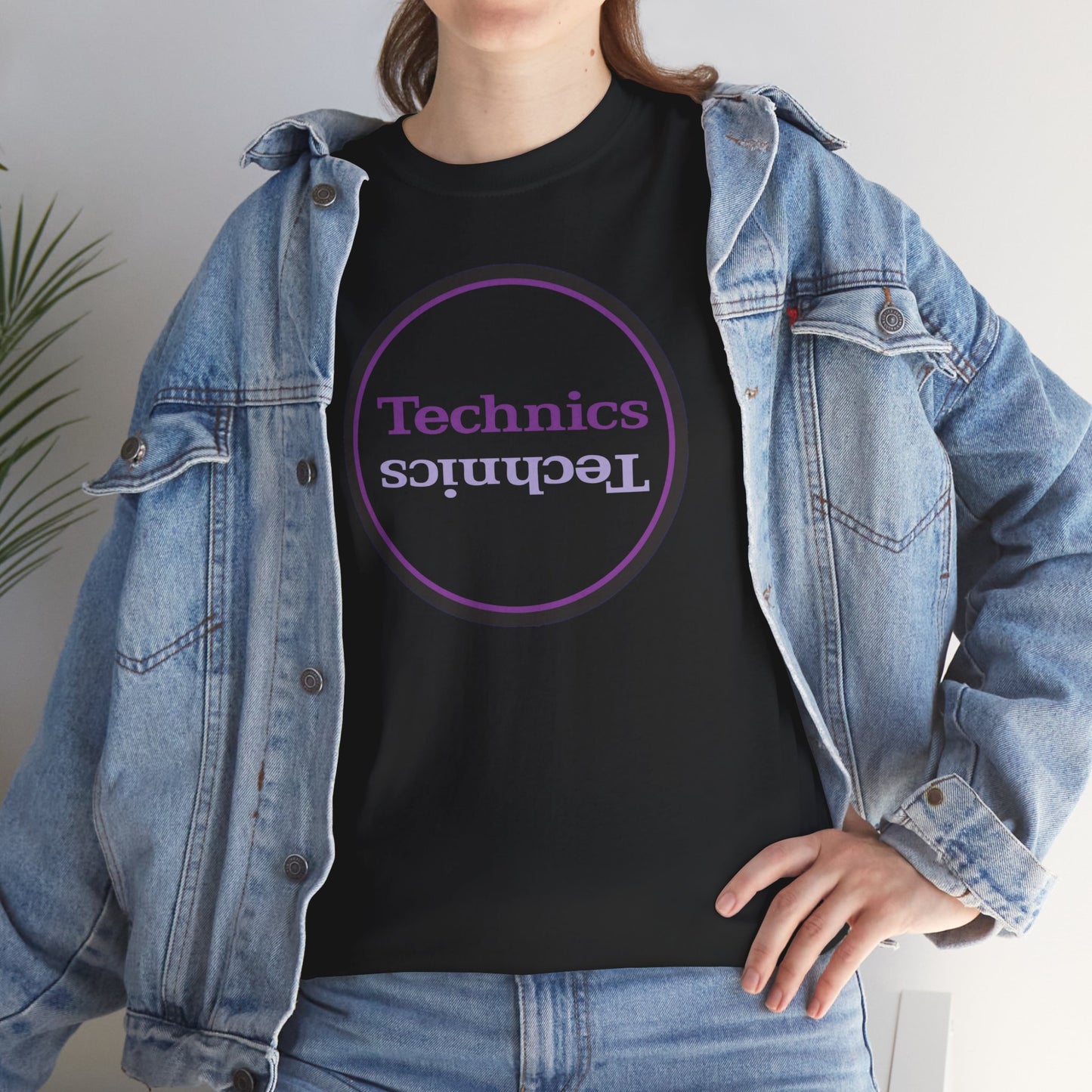 Copy of T-Shirt — 'Technics' Upside-Down Retro Logo Tee