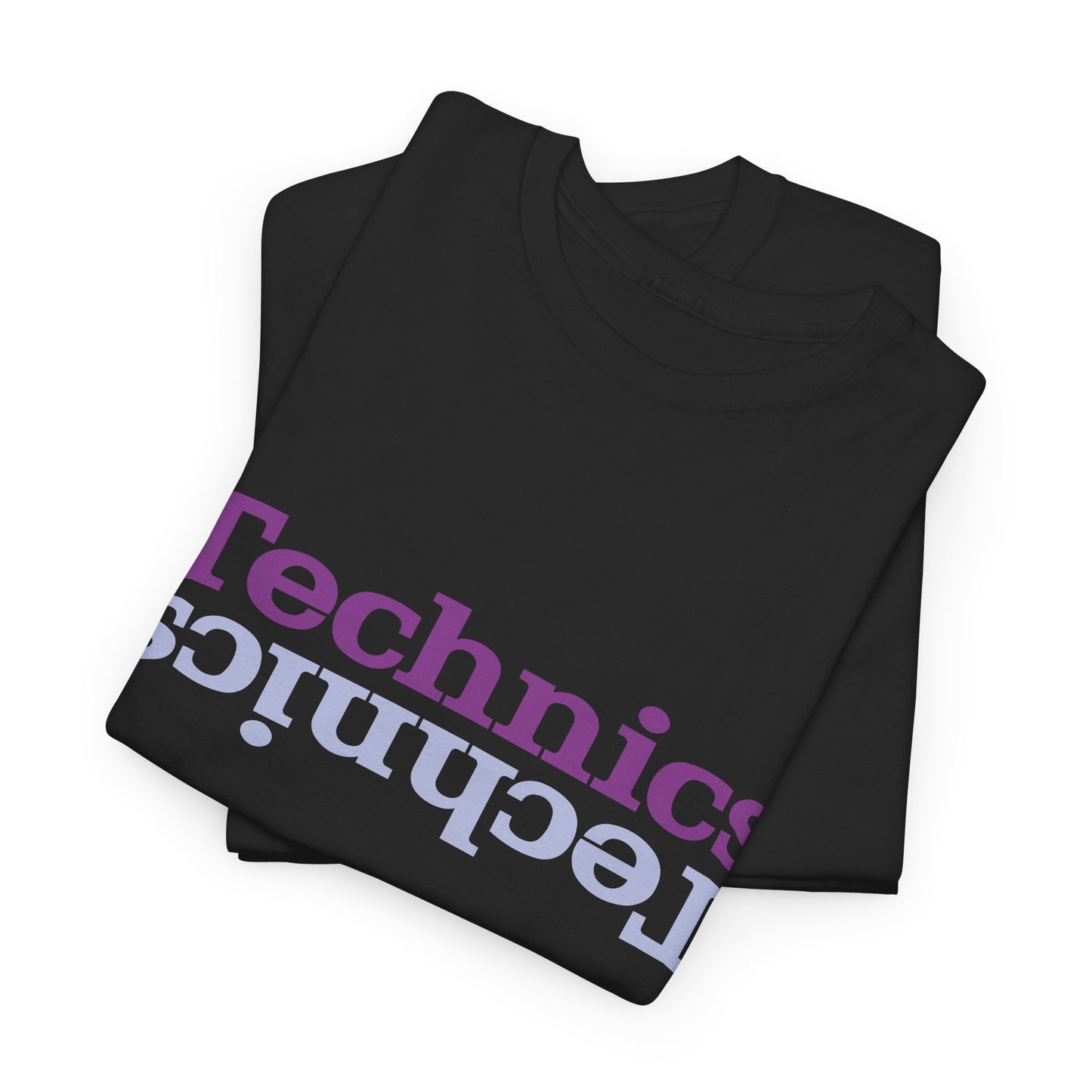 T-Shirt — 'Technics' Upside-Down Retro Logo Tee