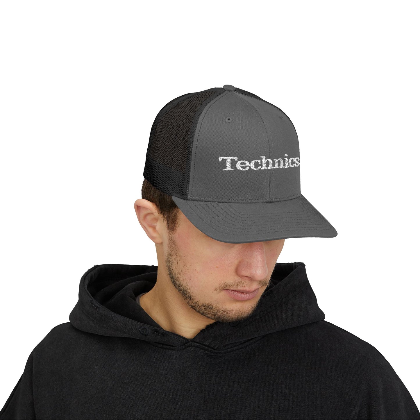 Technics Trucker Cap – Vintage DJ Logo Snapback Hat