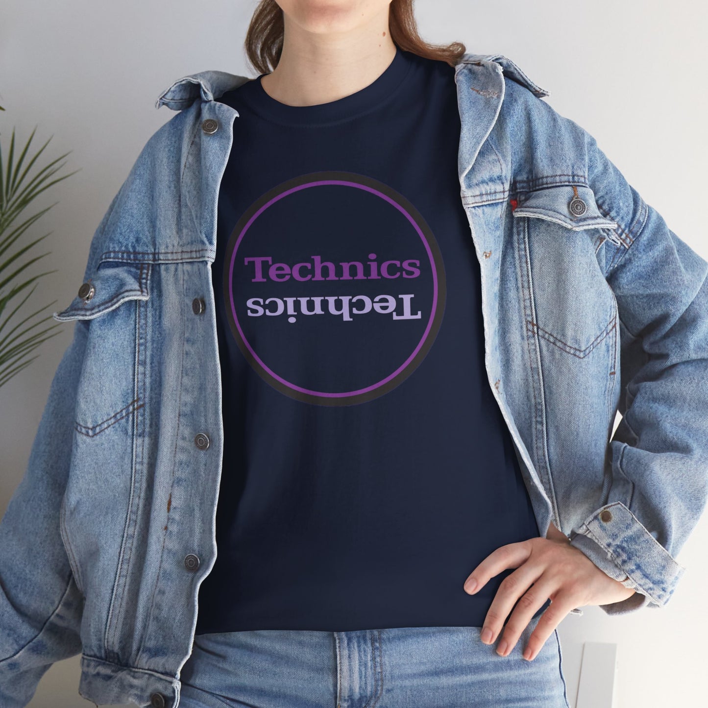 Copy of T-Shirt — 'Technics' Upside-Down Retro Logo Tee