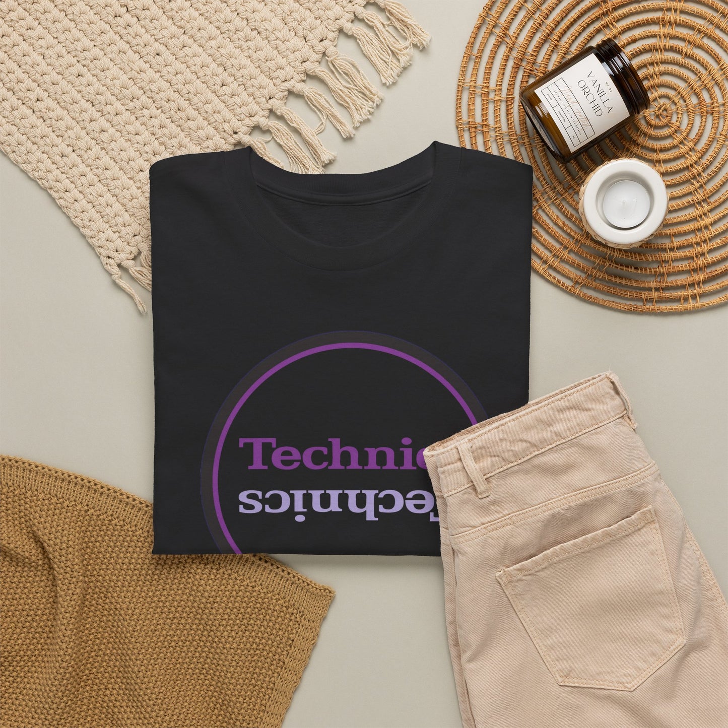 Copy of T-Shirt — 'Technics' Upside-Down Retro Logo Tee