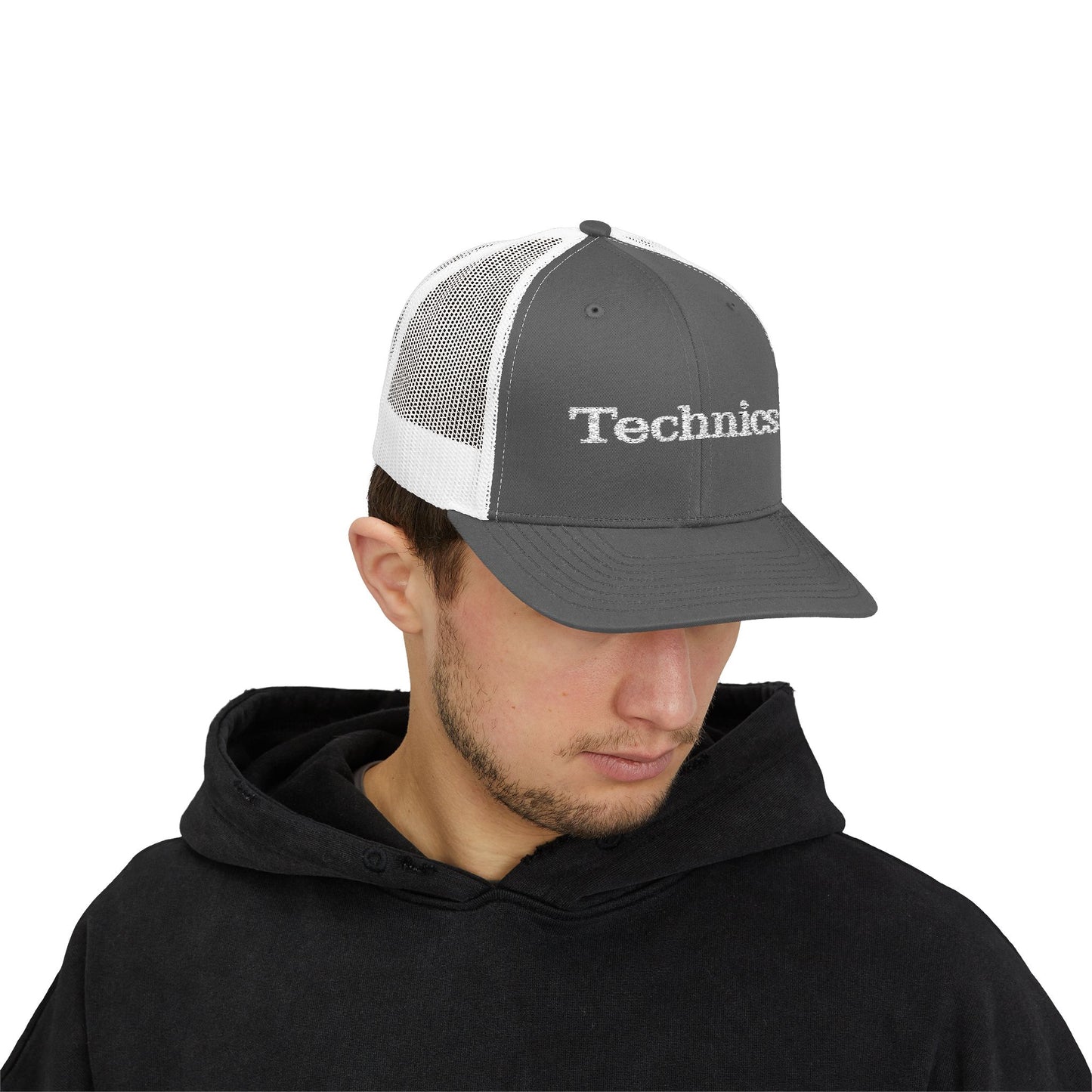 Technics Trucker Cap – Vintage DJ Logo Snapback Hat