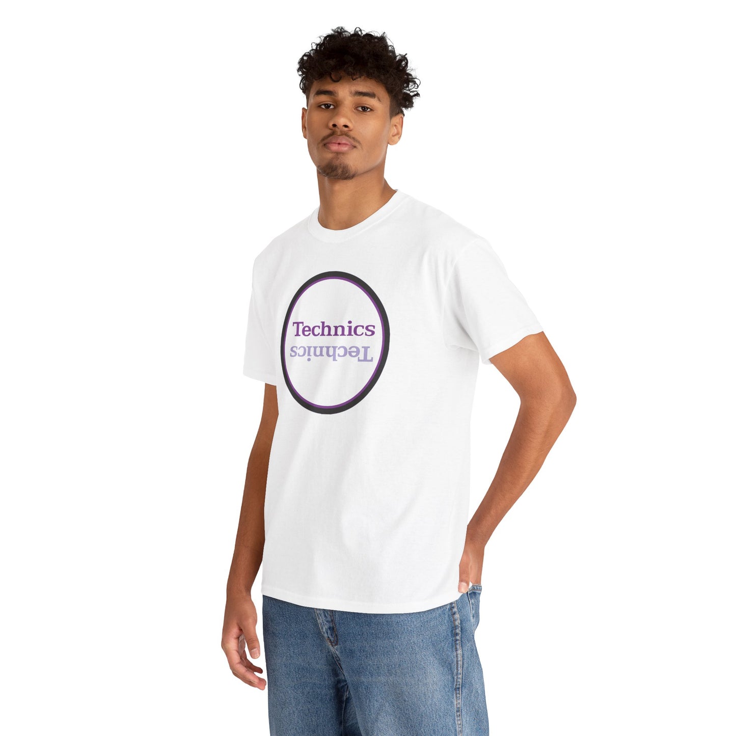 Copy of T-Shirt — 'Technics' Upside-Down Retro Logo Tee