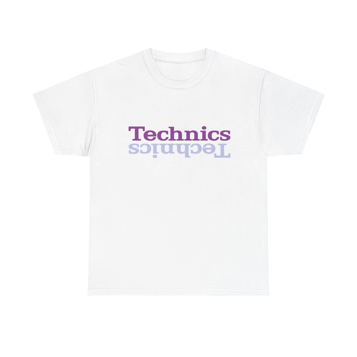 T-Shirt — 'Technics' Upside-Down Retro Logo Tee