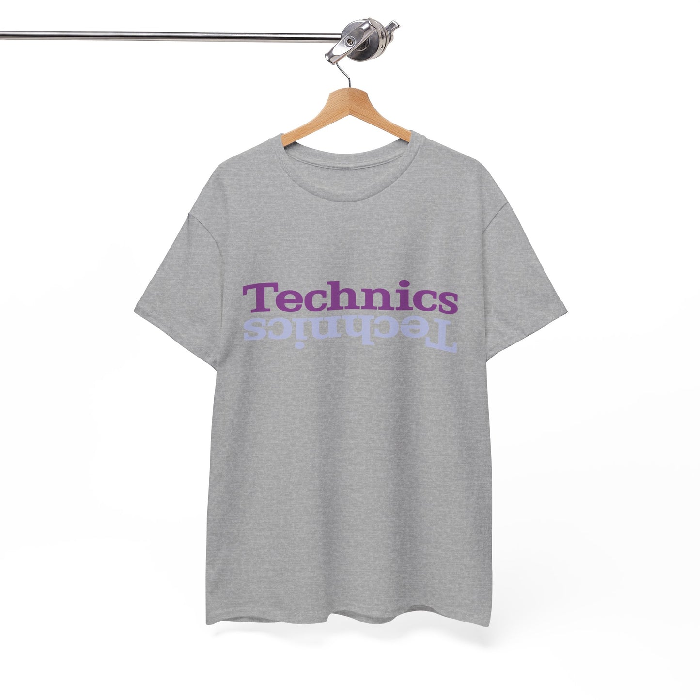 T-Shirt — 'Technics' Upside-Down Retro Logo Tee