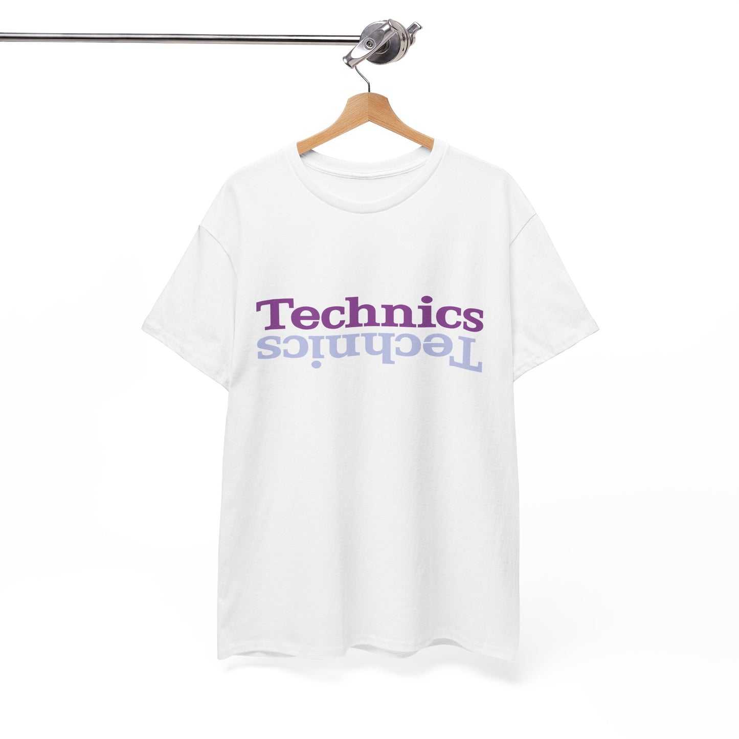 T-Shirt — 'Technics' Upside-Down Retro Logo Tee