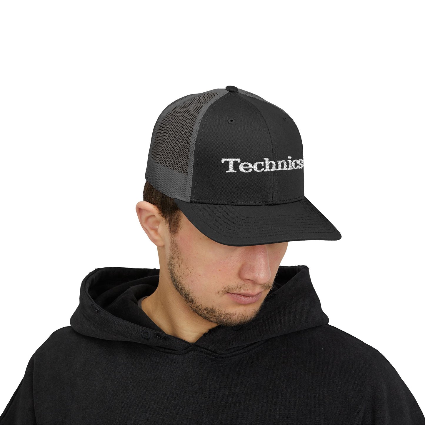 Technics Trucker Cap – Vintage DJ Logo Snapback Hat