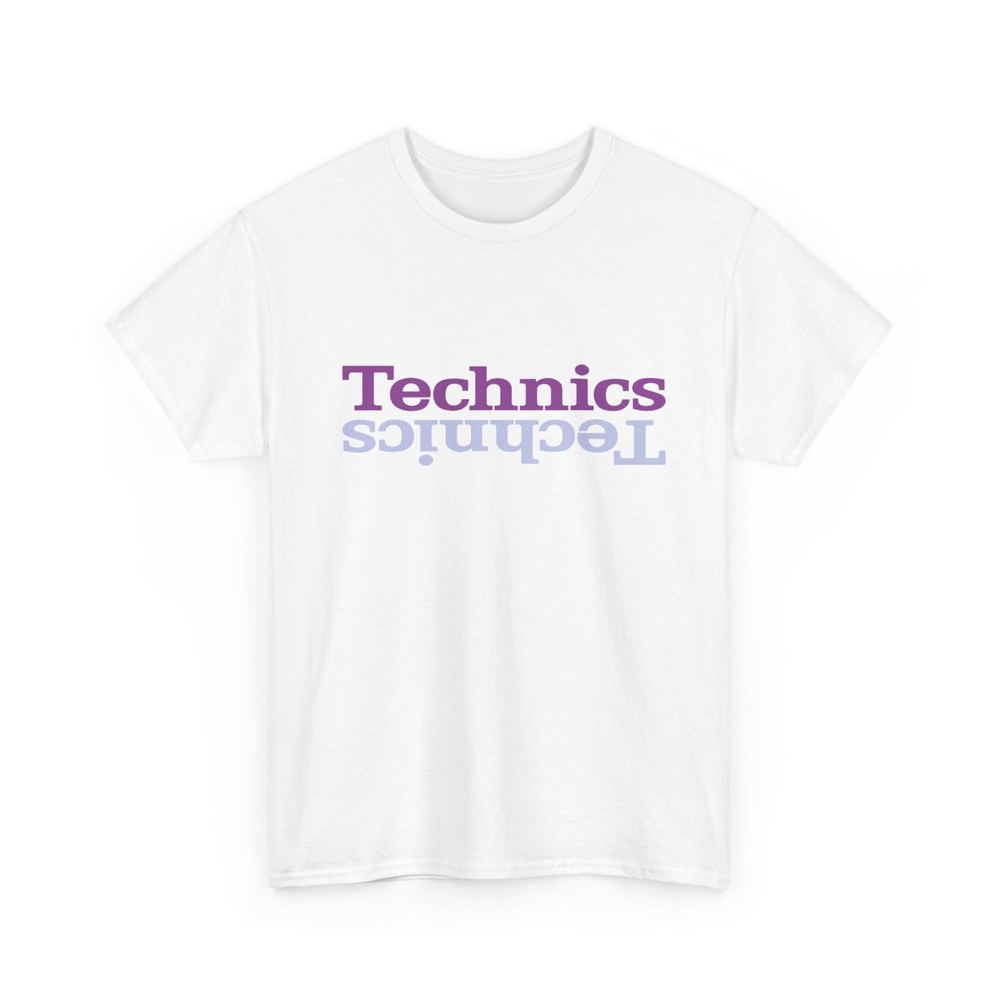 T-Shirt — 'Technics' Upside-Down Retro Logo Tee
