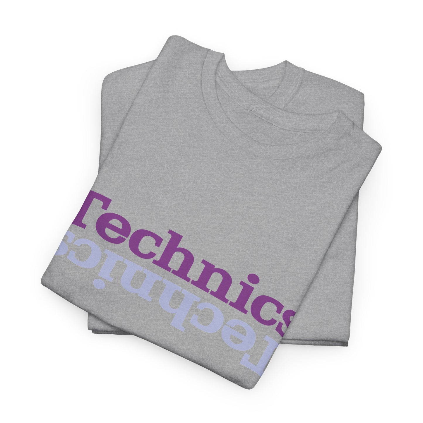 T-Shirt — 'Technics' Upside-Down Retro Logo Tee
