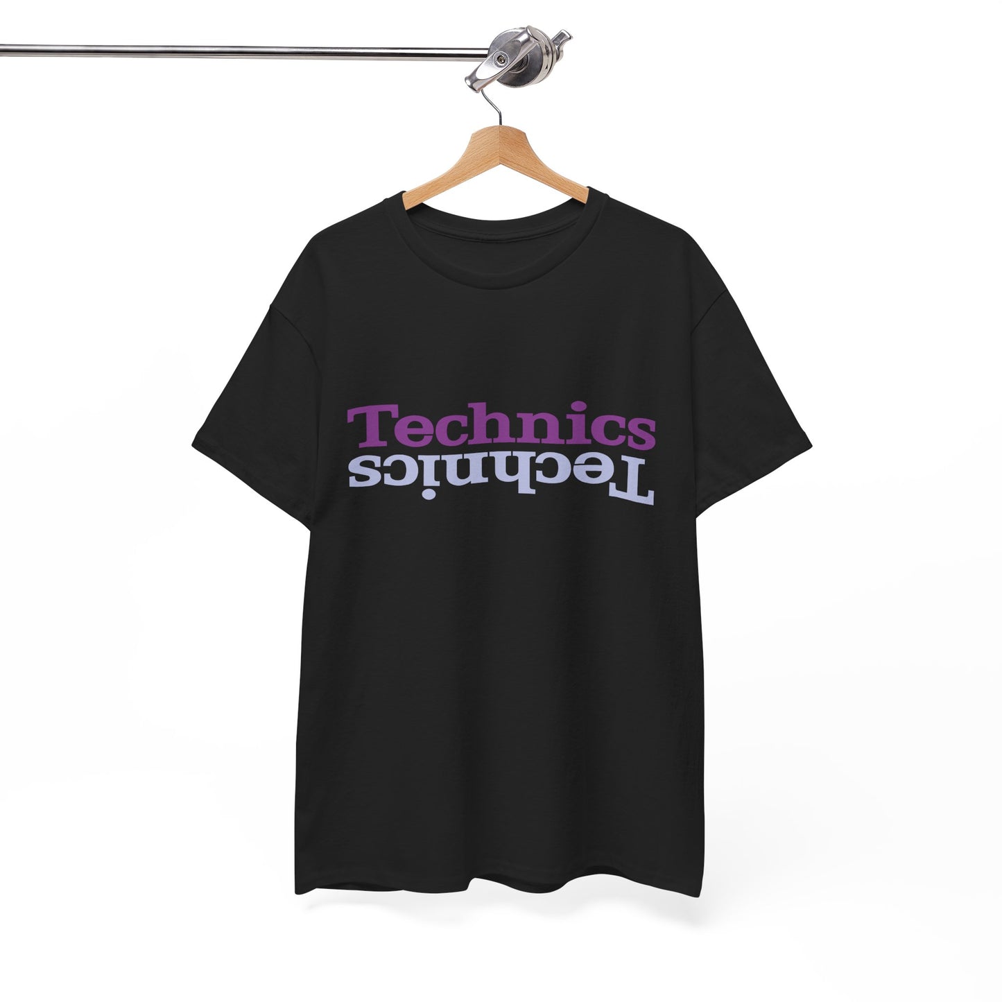 T-Shirt — 'Technics' Upside-Down Retro Logo Tee