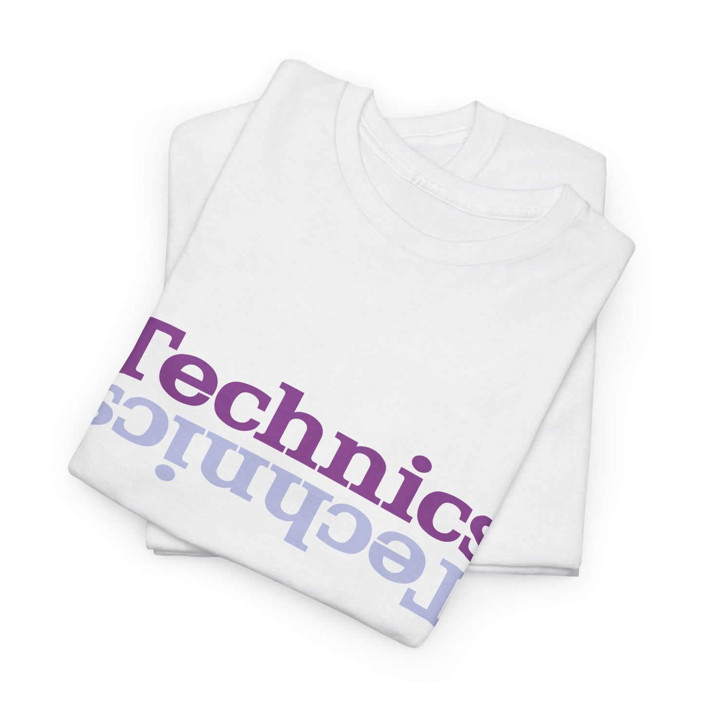 T-Shirt — 'Technics' Upside-Down Retro Logo Tee