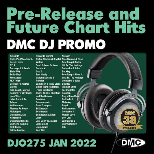 DMC DJ PROMO 275 - (2CD unmixed) - January 2022 new release