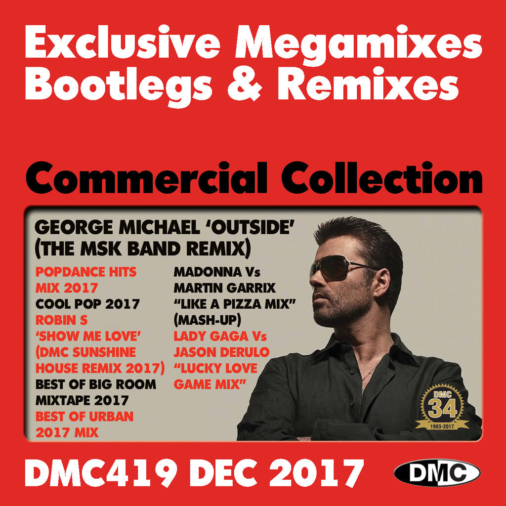 DMC COMMERCIAL COLLECTION 419 - Exclusive Megamixes, Bootlegs & Remixes for DJs - DECEMBER 2017 - Triple CD