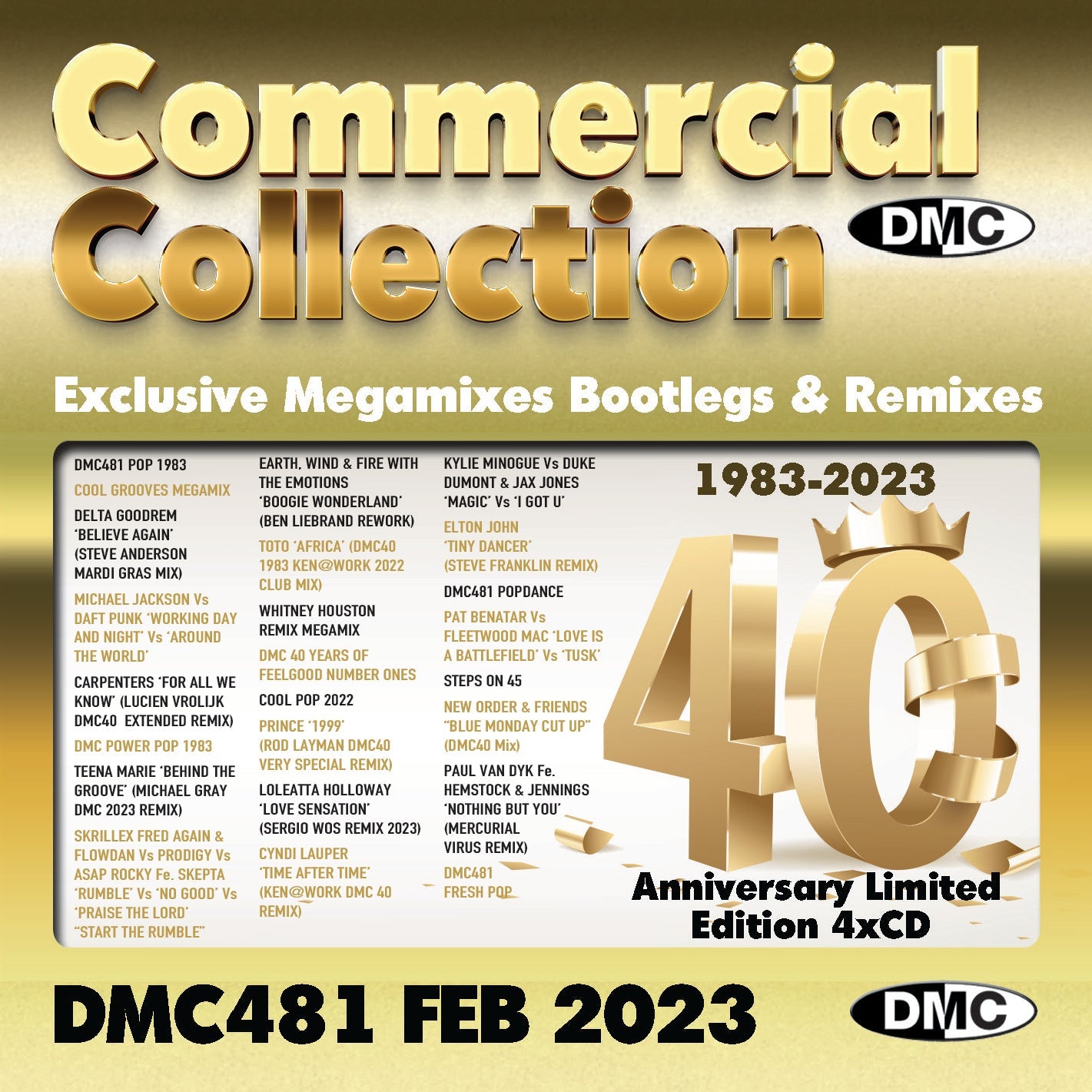 DMC Commercial Collection 481 -SPECIAL  4 CD EDITION - 40 Year Anniversary Issue