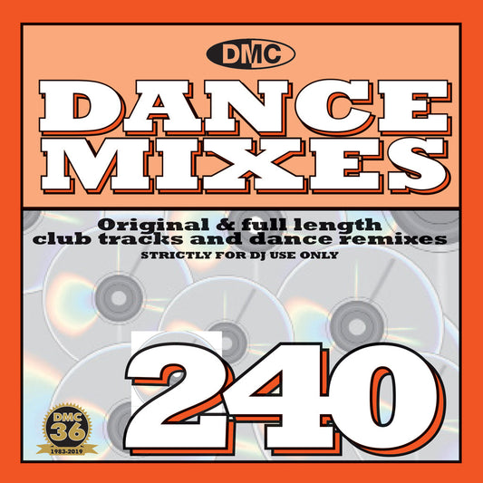 DMC DANCE MIXES 240  Original & full length club tracks and dance remixes - October 2019