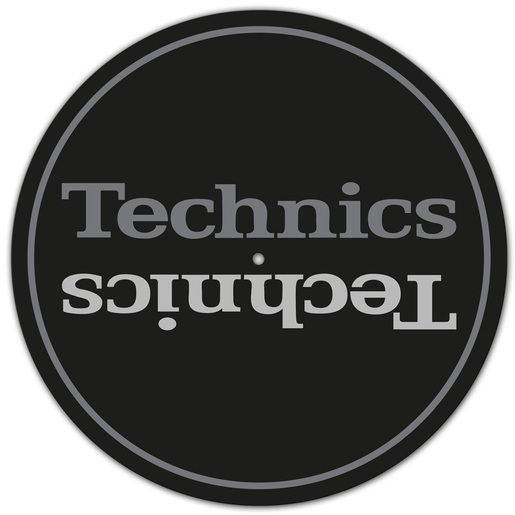 Technics Ltd Edition Slipmats (pair)- dark grey/pale grey print