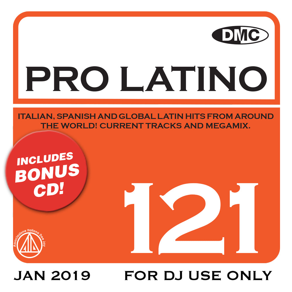 DMC PRO LATINO 121 - Italian, Spanish and Global Latin Hits from around the world - new release