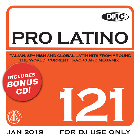 DMC PRO LATINO 121 - Italian, Spanish and Global Latin Hits from around the world - new release