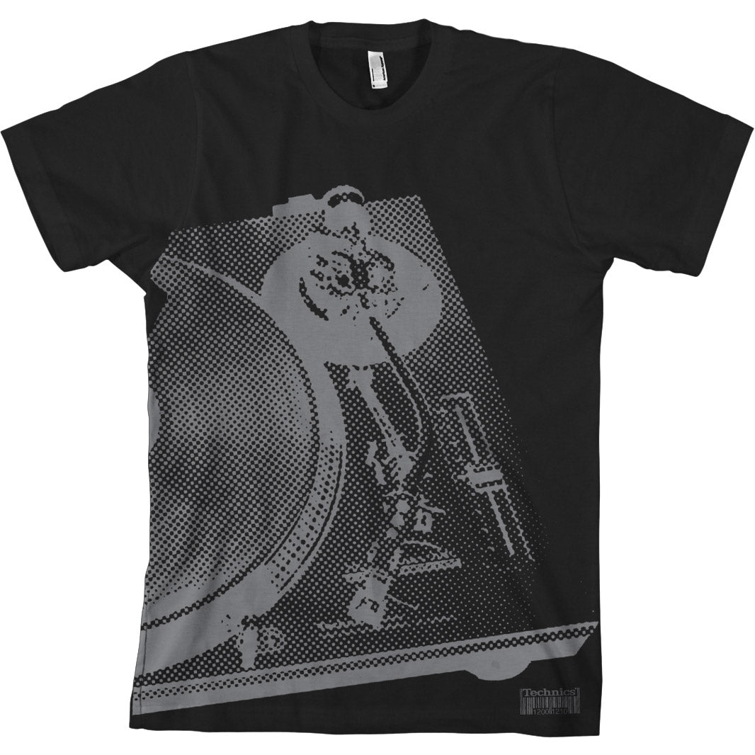 Technics Halftone Deck T. Shirt - Black