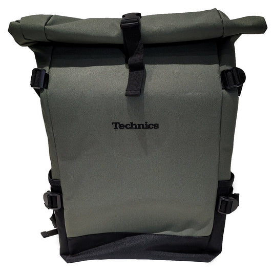 Technics Block Roll-Top Backpack (Olive) - NEW
